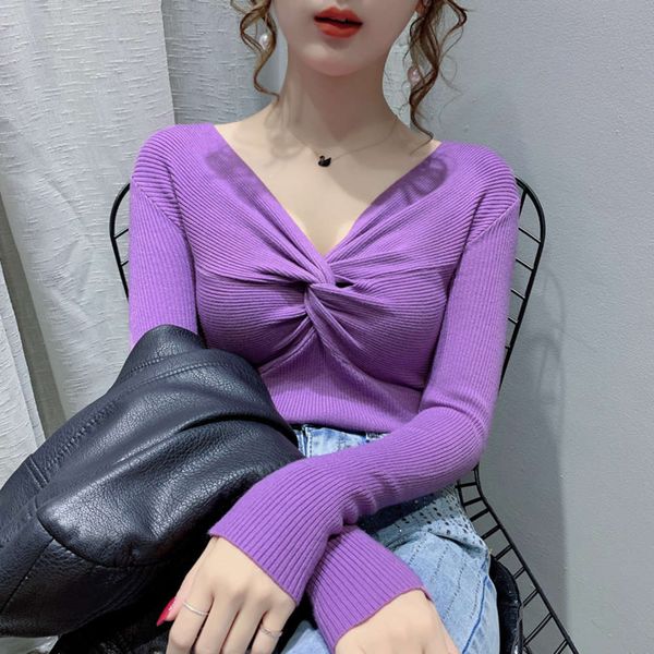 women's sweaters tees sweater v-neck thin knitwear for women with autumn of {category} rffa, White;black
women's sweaters tees sweater v-neck thin knitwear for women with autumn of {category} rffa, White;black