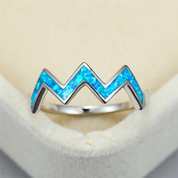 wedding rings classic silver color thin ring simple fashion wave bridal engagement vintage female blue white opal for women, Slivery;golden
wedding rings classic silver color thin ring simple fashion wave bridal engagement vintage female blue white opal for women, Slivery;golden