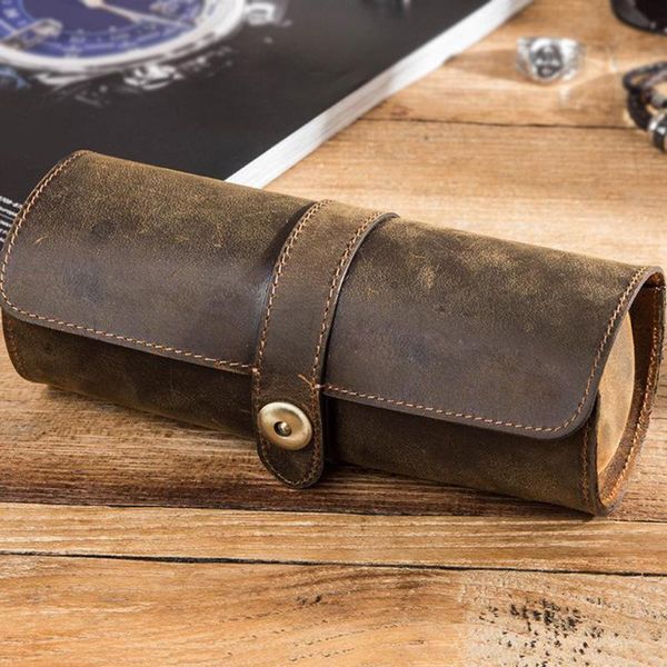 watch boxes & cases portable exquisite 3 slots roll handmade leather display storage box with slid in out organizers for husband, Black;blue
watch boxes & cases portable exquisite 3 slots roll handmade leather display storage box with slid in out organizers for husband, Black;blue