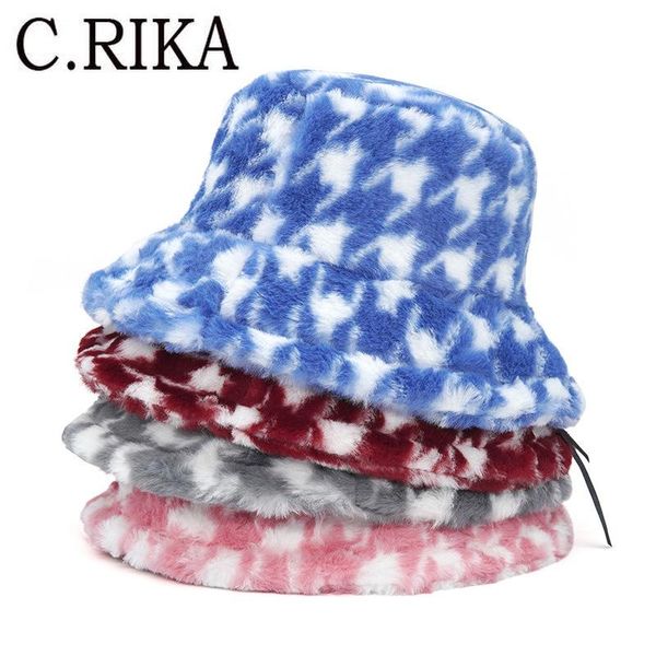 wide brim hats winter outdoor faux fur bucket hat women girl houndstooth fisherman vacation panama thickened soft warm fishing cap, Blue;gray
wide brim hats winter outdoor faux fur bucket hat women girl houndstooth fisherman vacation panama thickened soft warm fishing cap, Blue;gray