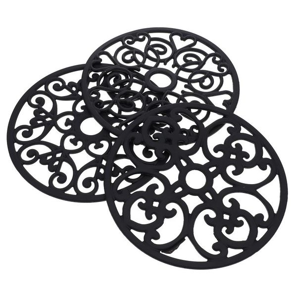 mats & pads 3pcs silicone placemats heat insulated pot household (black)
mats & pads 3pcs silicone placemats heat insulated pot household (black)