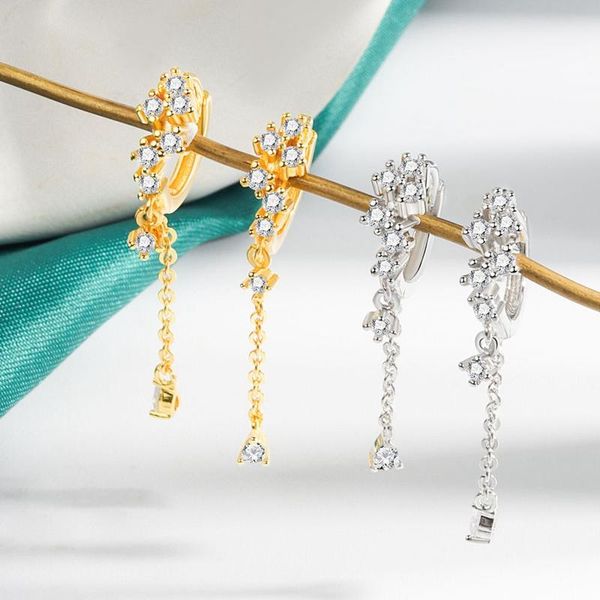 hoop & huggie binmonray 925 sterling silver temperament flash zircon long tassel ear buckle women fairy trendy crystal pendant earring jewel, Golden;silver
hoop & huggie binmonray 925 sterling silver temperament flash zircon long tassel ear buckle women fairy trendy crystal pendant earring jewel, Golden;silver