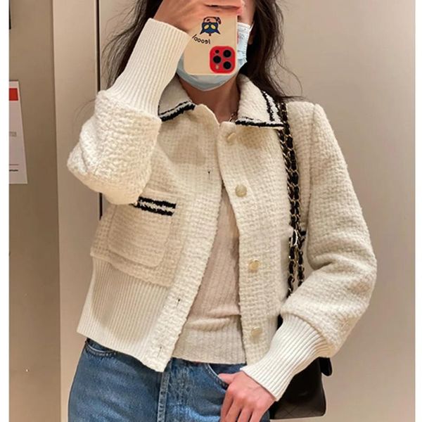 women's jackets women jacket 2021 fall/winter style woolen slim-fit lapel contrast color webbing waist single-breasted short, Black;brown
women's jackets women jacket 2021 fall/winter style woolen slim-fit lapel contrast color webbing waist single-breasted short, Black;brown