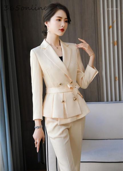 elegant beige fashion styles women business suits spring autumn female pantsuits with pants and jackets coat ladies blazers set, White;black
elegant beige fashion styles women business suits spring autumn female pantsuits with pants and jackets coat ladies blazers set, White;black