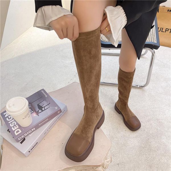 boots knee high platform women shoes leisure suede long street style slim thick sole thigh mujer, Black
boots knee high platform women shoes leisure suede long street style slim thick sole thigh mujer, Black