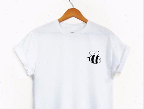 bee pocket print cotton casual women t shirts funny yong girl tee hipster drop ship s 231, White
bee pocket print cotton casual women t shirts funny yong girl tee hipster drop ship s 231, White