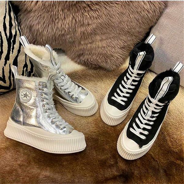 boots fur one thick-soled snow women winter style plus velvet short tube warm shoes increased, Black
boots fur one thick-soled snow women winter style plus velvet short tube warm shoes increased, Black