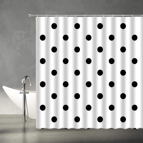 polka dot shower curtain retro classy vintage style black and white art modern fashion fabric bathroom bathtub decor set 70x70
polka dot shower curtain retro classy vintage style black and white art modern fashion fabric bathroom bathtub decor set 70x70