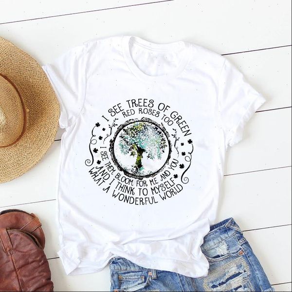 womens women shirt short sleeve a wonderful world fashion summer womenfemale t graphic printed tshirt, White
womens women shirt short sleeve a wonderful world fashion summer womenfemale t graphic printed tshirt, White