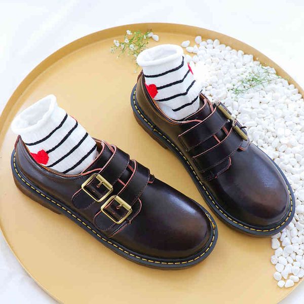sandals retro japanese small leather women's college wind round head flat oxford fashion comfortable casual shoes, Black
sandals retro japanese small leather women's college wind round head flat oxford fashion comfortable casual shoes, Black