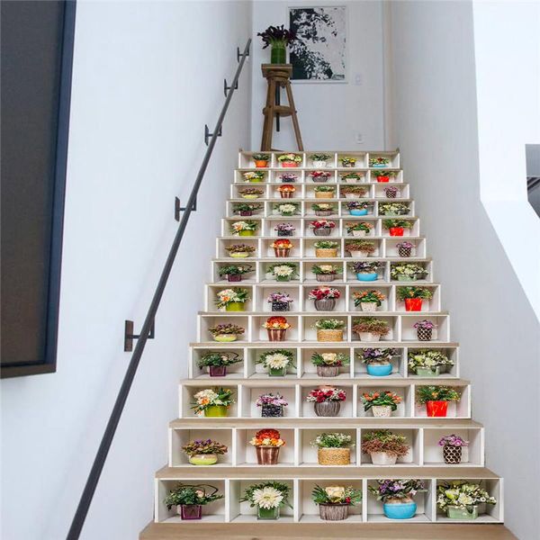 potted flower stair stickers home decoration diy creative self-adhesive waterproof wall tile step 13pcs/set
potted flower stair stickers home decoration diy creative self-adhesive waterproof wall tile step 13pcs/set