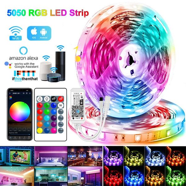 strips 5m 10m smart wifi led light strip flexible tape rgb room decoration waterproof nightlight for bedroom wedding backlight
strips 5m 10m smart wifi led light strip flexible tape rgb room decoration waterproof nightlight for bedroom wedding backlight