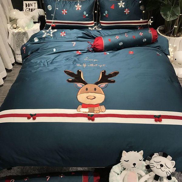 bedding sets rangifer tarandus embroidered set 300tc egyptian cotton king size sheet duvet cover 4pcs for christmas decor
bedding sets rangifer tarandus embroidered set 300tc egyptian cotton king size sheet duvet cover 4pcs for christmas decor