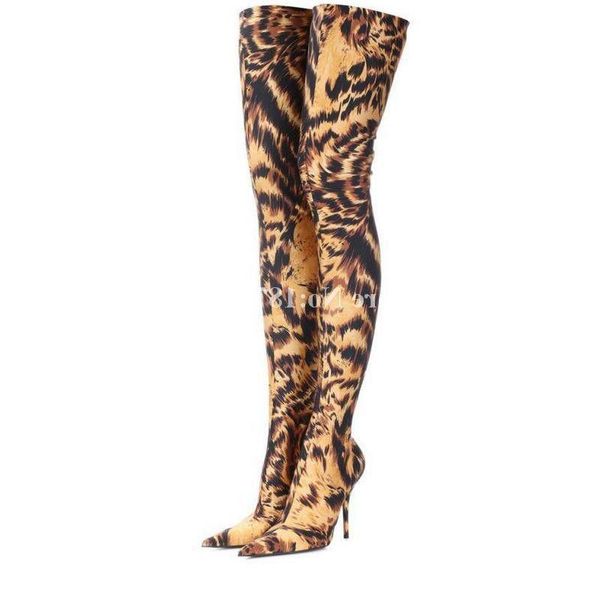 boots leopard style est autumn and winter over-the-knee pointed toe thin high heel stretch fabric fashion women, Black
boots leopard style est autumn and winter over-the-knee pointed toe thin high heel stretch fabric fashion women, Black