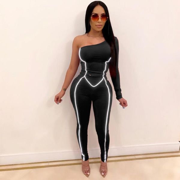 women's jumpsuits & rompers one long sleeve reflective striped slim women solid 2021 black bodysuits club off shoulder bodycon, Black;white
women's jumpsuits & rompers one long sleeve reflective striped slim women solid 2021 black bodysuits club off shoulder bodycon, Black;white