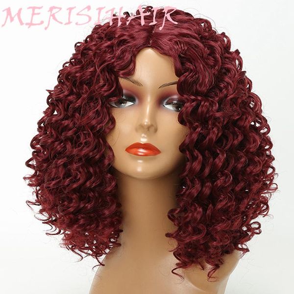 synthetic wigs merisi hair short curly hairstyle red color for women high temperature fiber average size, Black
synthetic wigs merisi hair short curly hairstyle red color for women high temperature fiber average size, Black