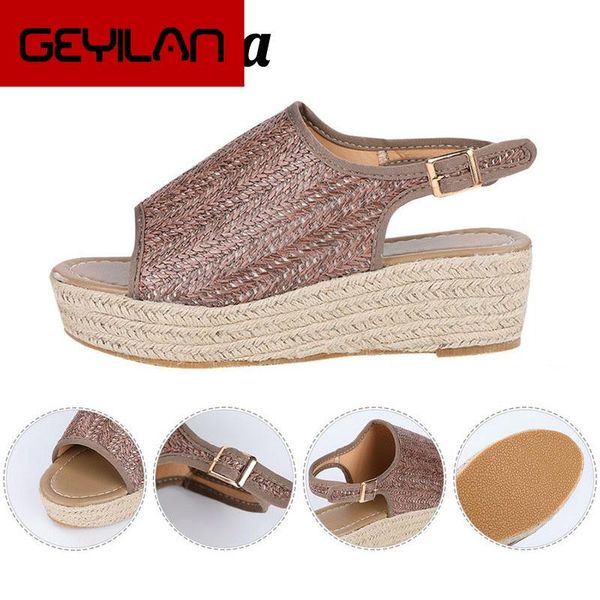 dress shoes big size 43 buckle platform sandals women light bottom woven breathable fish mouth wedges heels woman, Black
dress shoes big size 43 buckle platform sandals women light bottom woven breathable fish mouth wedges heels woman, Black