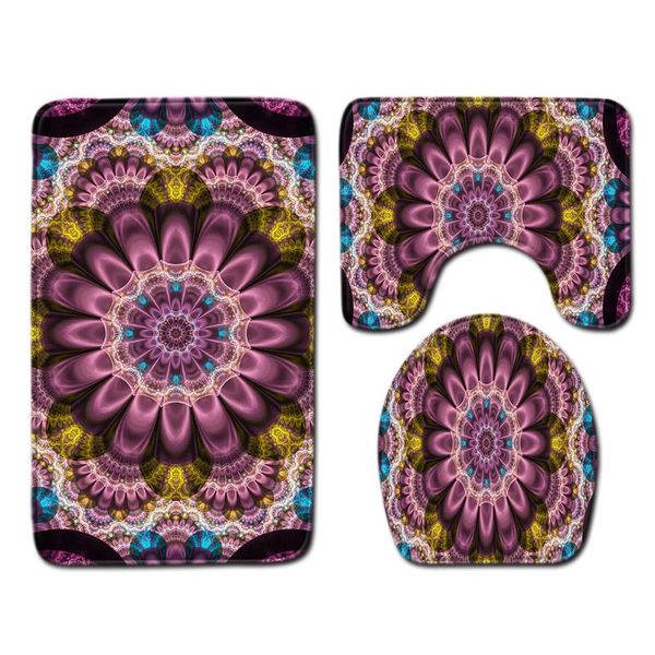 carpets 3 pieces cool flower pattern bath mat bohemia style bathroom set rug toilet seat lid cover non slip anti-skid pad
carpets 3 pieces cool flower pattern bath mat bohemia style bathroom set rug toilet seat lid cover non slip anti-skid pad