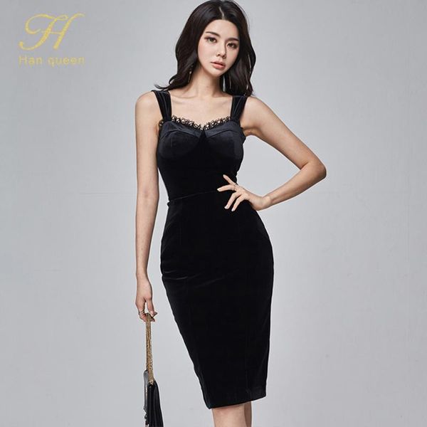 casual dresses h han queen autumn sling velvet 2 pieces sheath pencil dress office lady evening party elegant ol simple series, Black;gray
casual dresses h han queen autumn sling velvet 2 pieces sheath pencil dress office lady evening party elegant ol simple series, Black;gray