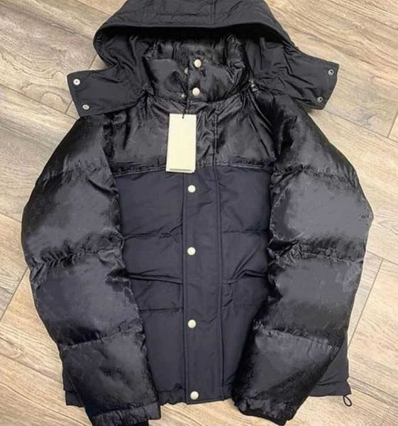 men nylon short down jacket letter jacquard designer male padded hood snap button zip pocket winter warm outwear, Black
men nylon short down jacket letter jacquard designer male padded hood snap button zip pocket winter warm outwear, Black