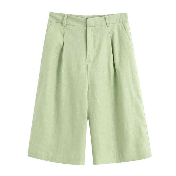 women's shorts harada casual loose fashion solid green linen short elegant pockets flare female ladies ead g2nb, White;black
women's shorts harada casual loose fashion solid green linen short elegant pockets flare female ladies ead g2nb, White;black