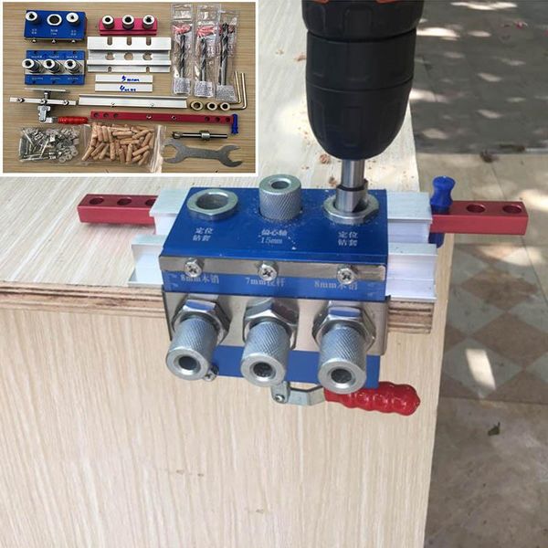 professional hand tool sets 3 in 1 doweling jig pocket hole adjustable woodworking drilling guide locator puncher with quick clamp carpentry
professional hand tool sets 3 in 1 doweling jig pocket hole adjustable woodworking drilling guide locator puncher with quick clamp carpentry