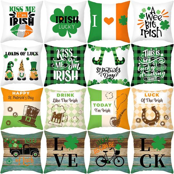cushion/decorative pillow st. patrick's day pillowcase customization nordic green four-leaf clover sofa cushion cover peach skin
cushion/decorative pillow st. patrick's day pillowcase customization nordic green four-leaf clover sofa cushion cover peach skin