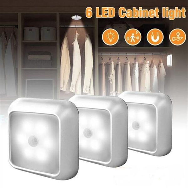 cabinet light battery powered 6 led square motion sensor night lights pir induction under closet lamp for stairs kitchen room
cabinet light battery powered 6 led square motion sensor night lights pir induction under closet lamp for stairs kitchen room