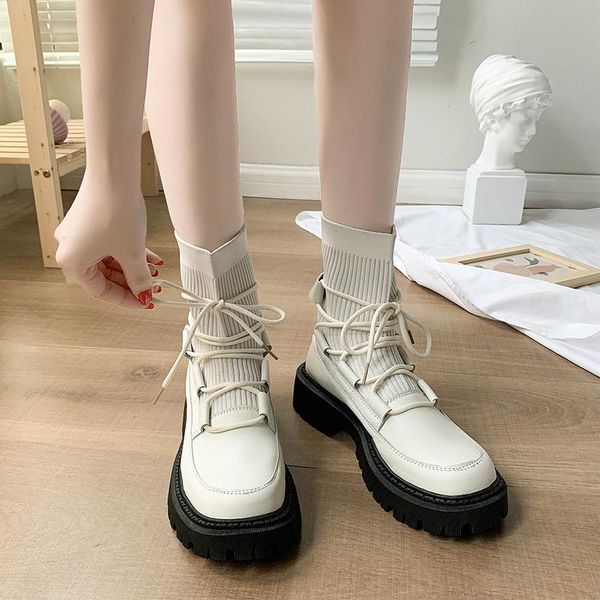 boots lady boots-women shoes round toe luxury designer lace up flat heel 2021 lolita riding elegant med rock fashion autumn moto, Black
boots lady boots-women shoes round toe luxury designer lace up flat heel 2021 lolita riding elegant med rock fashion autumn moto, Black