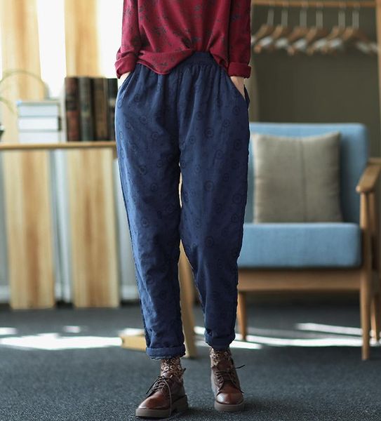 winter pants women retro thicker warm casual all-match trousers elastic waist loose pocket female vintage padded women's & capris, Black;white
winter pants women retro thicker warm casual all-match trousers elastic waist loose pocket female vintage padded women's & capris, Black;white