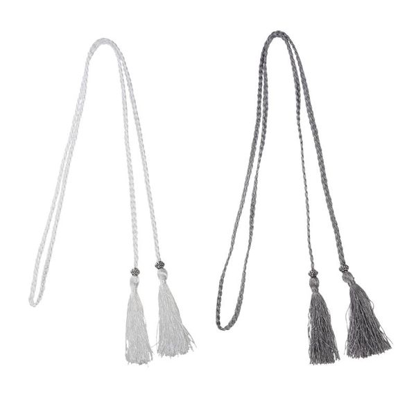 belts woven tassel belt knot decorated waist chain rope white & silver 2pcs, Black;brown
belts woven tassel belt knot decorated waist chain rope white & silver 2pcs, Black;brown