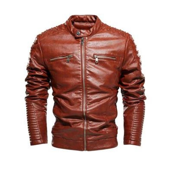fashion youth jacket motorcycle clothing men's leather coat plus velvet 2021 tough guy men suits & blazers, White;black
fashion youth jacket motorcycle clothing men's leather coat plus velvet 2021 tough guy men suits & blazers, White;black