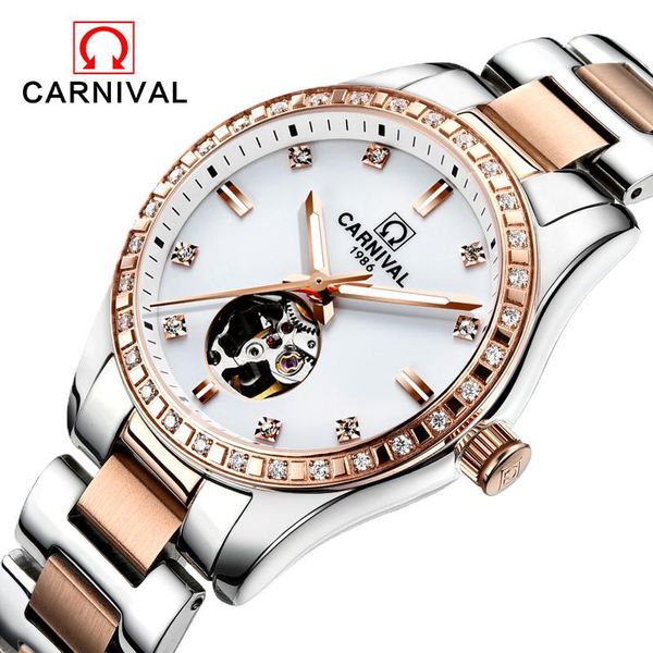 wristwatches carnival ladies luxury automatic mechanical watches diamond watch women waterproof hollow out wristwatch clock relogio feminino, Slivery;brown
wristwatches carnival ladies luxury automatic mechanical watches diamond watch women waterproof hollow out wristwatch clock relogio feminino, Slivery;brown