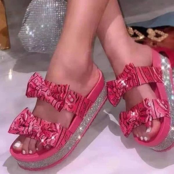 slippers women platform rhinestone bow flat big size outdoor casual open-toe beach sandals comfortable female, Black
slippers women platform rhinestone bow flat big size outdoor casual open-toe beach sandals comfortable female, Black