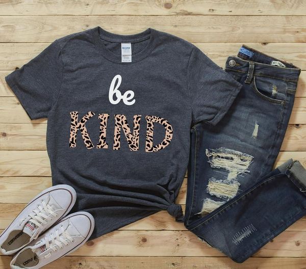 women's t-shirt be kind inspirational tee leopard animal print shirt girl casual cotton round neck female streetwear short sleeve tees, White
women's t-shirt be kind inspirational tee leopard animal print shirt girl casual cotton round neck female streetwear short sleeve tees, White