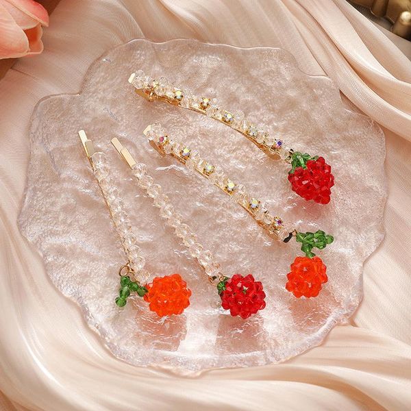 hair accessories cute handmade beads strawberry cherry barrettes for women girl gold color alloy crystal rhinestone hairpins
hair accessories cute handmade beads strawberry cherry barrettes for women girl gold color alloy crystal rhinestone hairpins