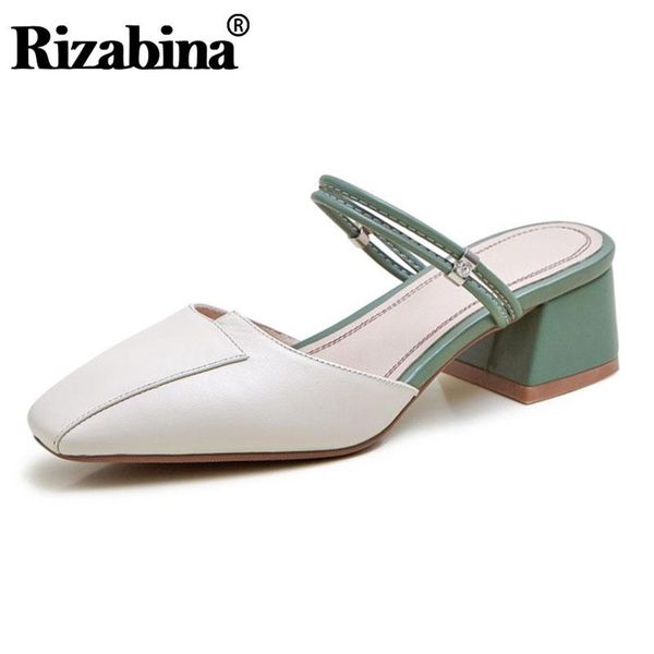 rizabina women sandals shoes fashion square strap toe slippers designer real leather thick heels footwear size 33-40, Black
rizabina women sandals shoes fashion square strap toe slippers designer real leather thick heels footwear size 33-40, Black