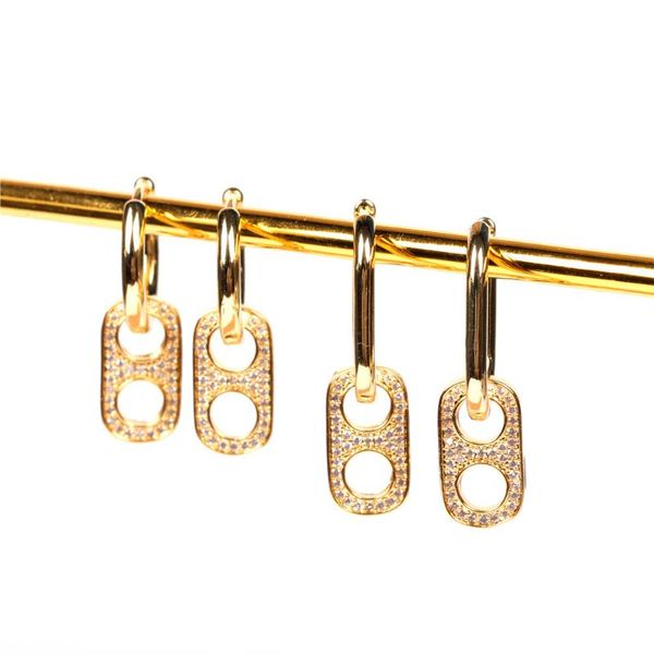 hoop & huggie eyika hyperbole gold color circle earring inlay white cubic zirconia with square/round glossy earrings punk couple jewelry, Golden;silver
hoop & huggie eyika hyperbole gold color circle earring inlay white cubic zirconia with square/round glossy earrings punk couple jewelry, Golden;silver