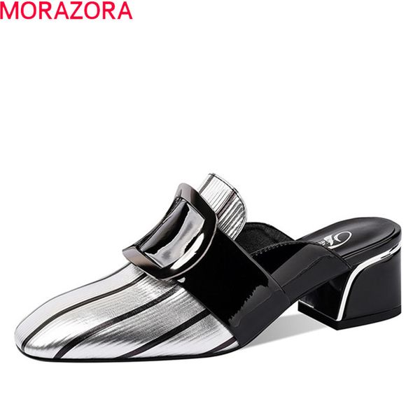 morazora large size 33-42 women slippers genuine leather ladies mules shoes square heels summer buckle casual shoes 210506, Black
morazora large size 33-42 women slippers genuine leather ladies mules shoes square heels summer buckle casual shoes 210506, Black