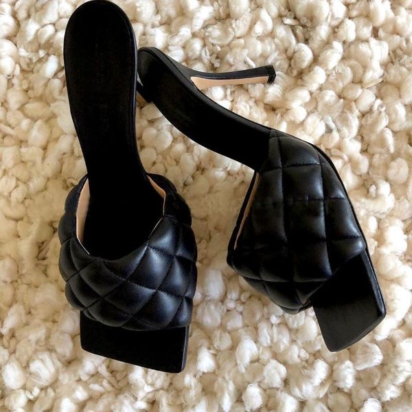 slippers whnb 2021 women high heels sandals ladies heel square toe thin fashion female slides summer shoes mules, Black
slippers whnb 2021 women high heels sandals ladies heel square toe thin fashion female slides summer shoes mules, Black