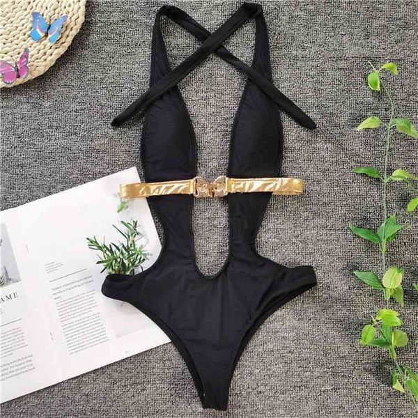2021 new deep v ne baless monokini swimsuit women belt swimwear female bather high cut bathing suit swim ladyby
2021 new deep v ne baless monokini swimsuit women belt swimwear female bather high cut bathing suit swim ladyby