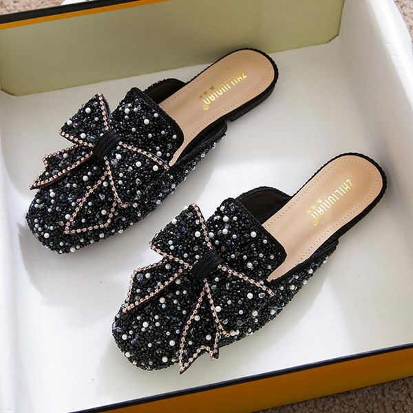 slippers baotou women outside the summer wearing fashion flat sandals soft bottom net red lazy shoes big size women's, Black
slippers baotou women outside the summer wearing fashion flat sandals soft bottom net red lazy shoes big size women's, Black