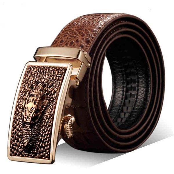 belts men's leather crocodile automatic buckle, Black;brown
belts men's leather crocodile automatic buckle, Black;brown