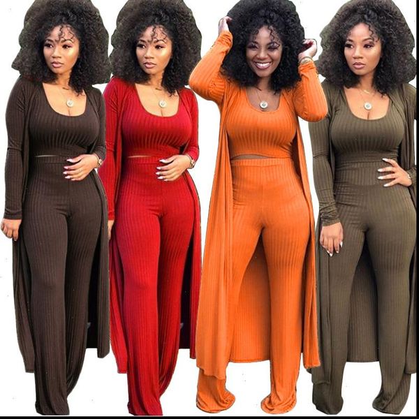 casual pants suits womens tracksuits crop tank wide loose long sleeve coat skinny bodycon 3pcs sets female three piece, Gray
casual pants suits womens tracksuits crop tank wide loose long sleeve coat skinny bodycon 3pcs sets female three piece, Gray