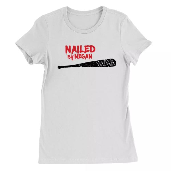nailed by negan womens t-shirt walking dead the saviors funny gift, White;black
nailed by negan womens t-shirt walking dead the saviors funny gift, White;black