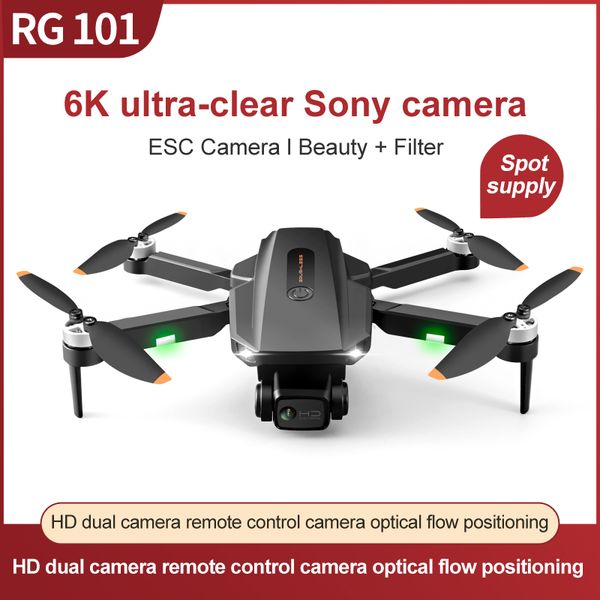 Chiger New RG101 Folding Drone 6K HD Camera 5G GPS Brushless Motor Professional Anti-Shake Aerial Photography Quadcopter Toys, Black storagebag1b
Chiger New RG101 Folding Drone 6K HD Camera 5G GPS Brushless Motor Professional Anti-Shake Aerial Photography Quadcopter Toys, Black storagebag1b