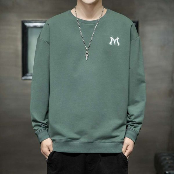 fashion brand men's clothes in autumn and winter long sleeve round neck t-shirt solid color coat, Black
fashion brand men's clothes in autumn and winter long sleeve round neck t-shirt solid color coat, Black