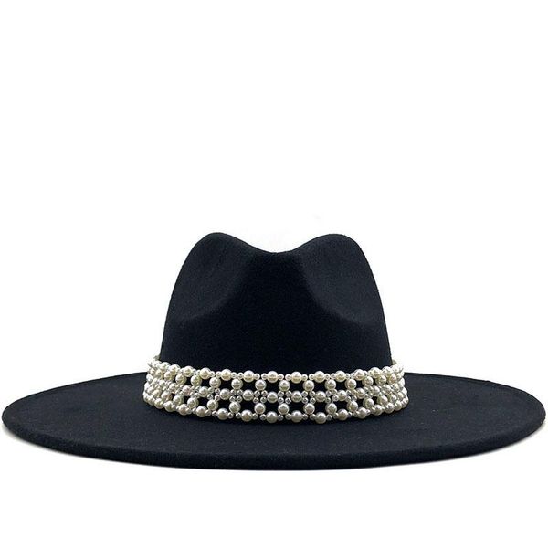 wide brim hats men wool women jazz fedora casual pearl ribbon felt hat white pink yellow panama trilby formal party cap, Blue;gray
wide brim hats men wool women jazz fedora casual pearl ribbon felt hat white pink yellow panama trilby formal party cap, Blue;gray