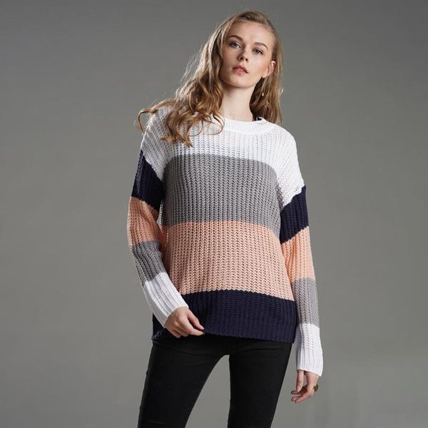 women's sweaters women casual o-neck long sleeve patchwork loose pullover sweater contrast color autumn, winter, White;black
women's sweaters women casual o-neck long sleeve patchwork loose pullover sweater contrast color autumn, winter, White;black