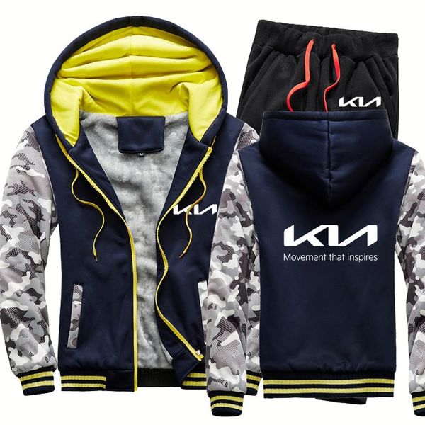 jogging clothing winter men's suits kia car logo print stripe fashion thicken splicing hoodie+pants 2-piece set, Black;red
jogging clothing winter men's suits kia car logo print stripe fashion thicken splicing hoodie+pants 2-piece set, Black;red